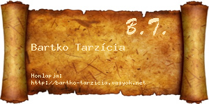 Bartko Tarzícia névjegykártya