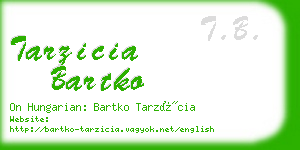 tarzicia bartko business card